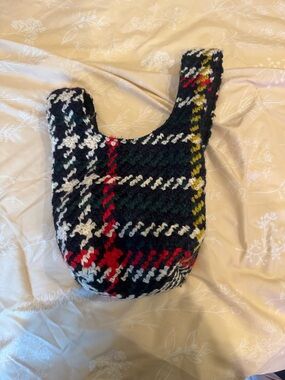 Yaito Plaid Wristlet Clutch in Black, Red, Green & White